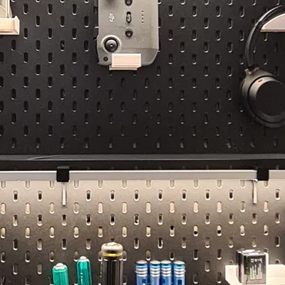 Gắn kết đèn LED mittled cho thanh ánh sáng IKEA Skadis