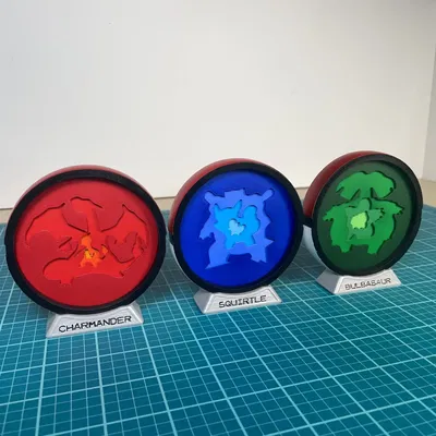 Sự tiến hóa của Pokemon với Pokeballs trong phong cách shadowbox