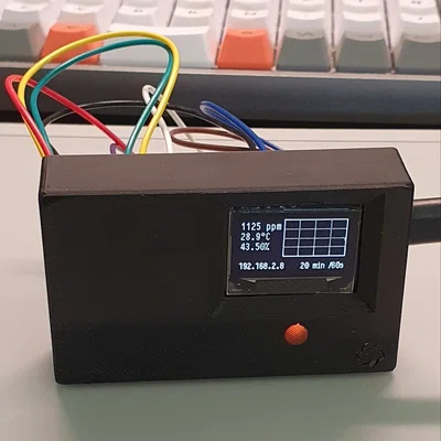 Vỏ cảm biến CO2 DIY dựa trên ESP32 và SCD40