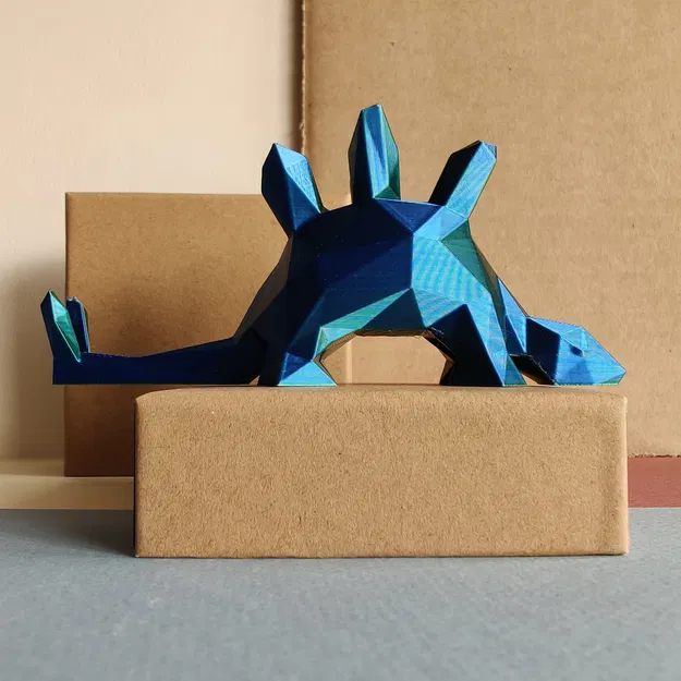 Giá đỡ nhẫn hình khủng long Stegosaurus phong cách Low Poly - Image 4