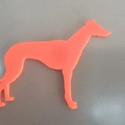Nam châm tủ lạnh hình chó Greyhound/Whippet