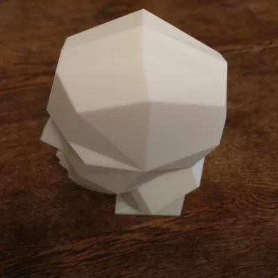 Đầu thấp đa giác cho tham khảo vẽ và hướng dẫn nghệ thuật