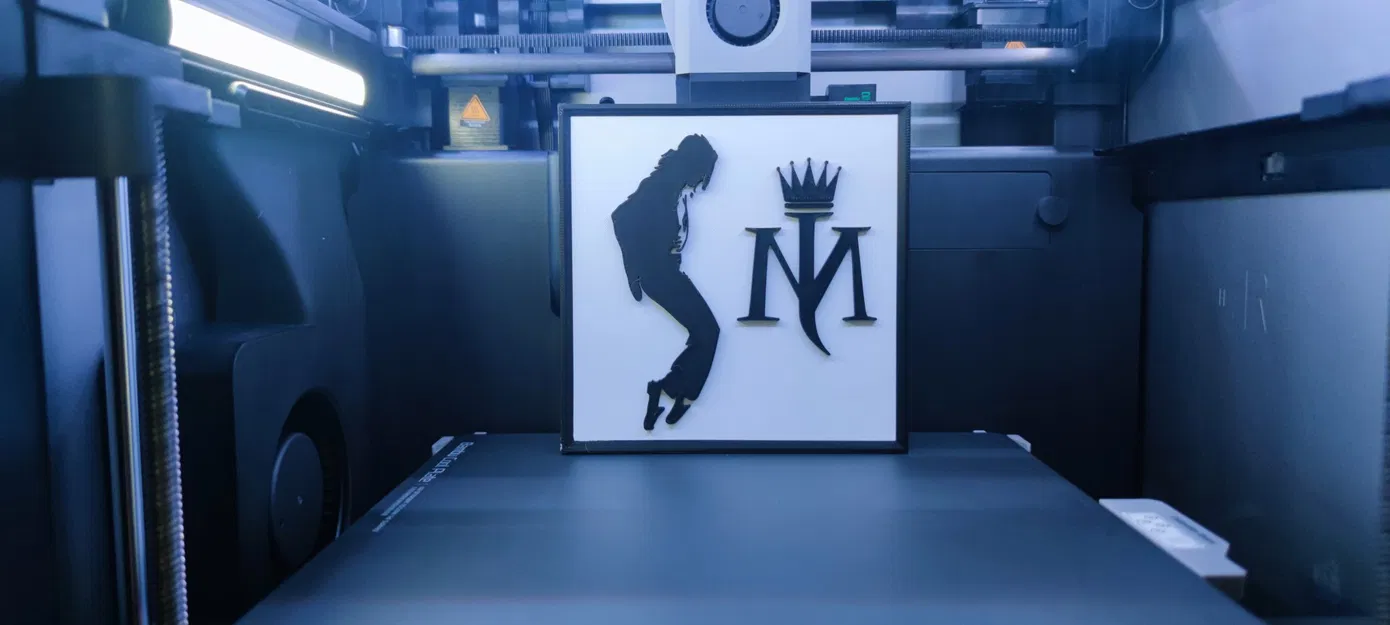 Hình ảnh Michael Jackson được tạo hình nổi với khung - Image 1