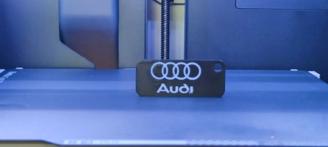 Móc khóa Audi hai mặt in 3D từ Fusion 360 - Image 2