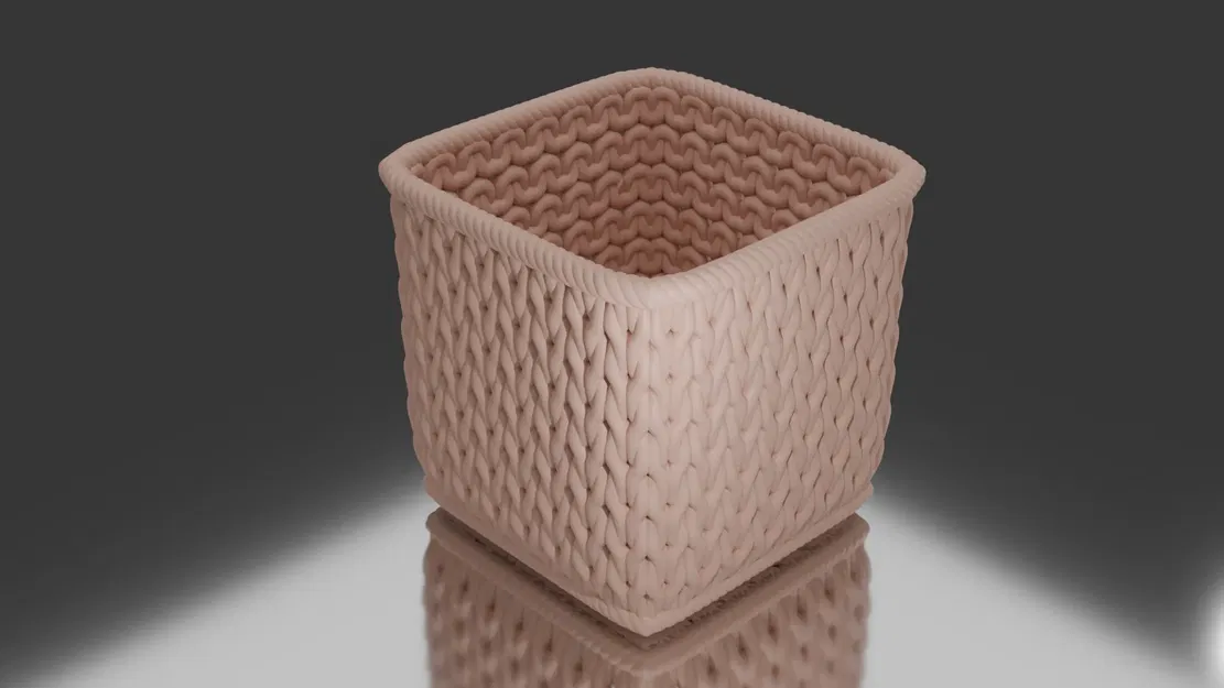 Giỏ đan đơn giản cho trang trí nội thất - Image 1