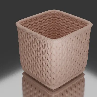 Giỏ đan đơn giản cho trang trí nội thất