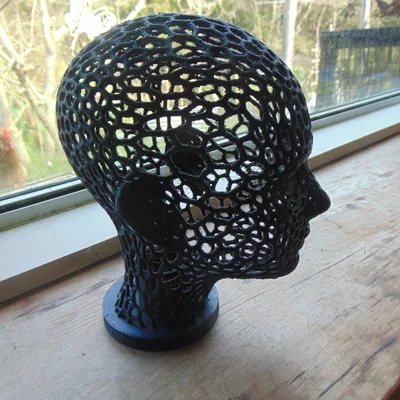 Đầu đèn nữ Voronoi độc đáo cho không gian sống