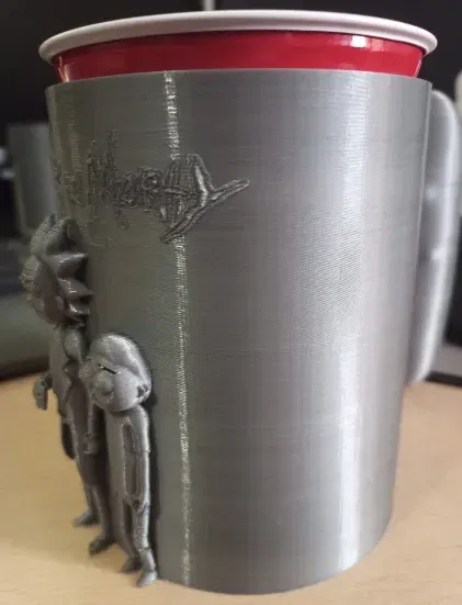 Cốc uống Rick và Morty với tay cầm dưa chua - Image 3