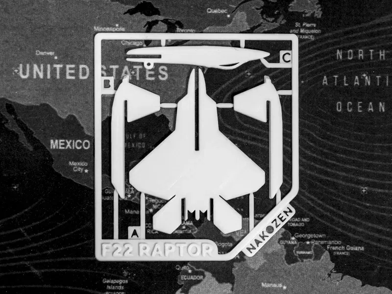 Mô hình thẻ F22 Raptor cho quà tặng Giáng sinh - Image 2