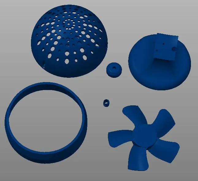 Quạt bàn mini in 3D với thiết kế tối giản - Image 4