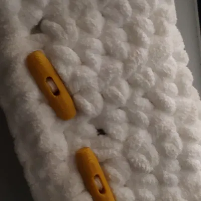 Nút gạt đơn giản cho vải dễ làm và tiết kiệm vật liệu