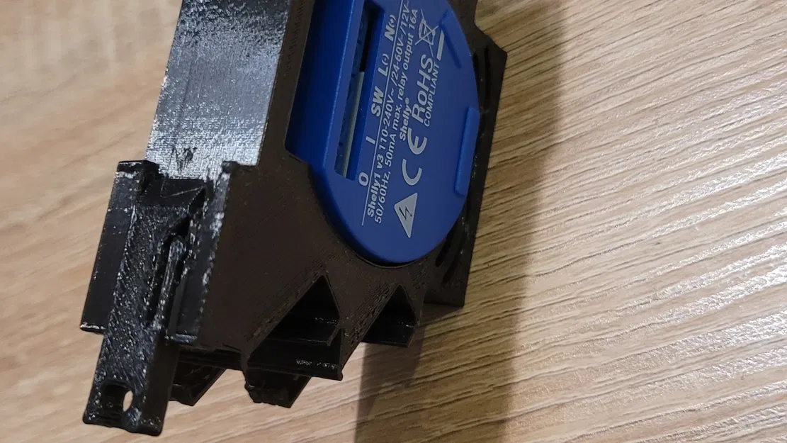 Giá đỡ DIN Shelly One với đầu nối Wago 221 - Image 2