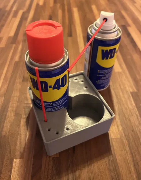 Khay Gridfinity cho hai bình xịt WD40 100ml - Image 1