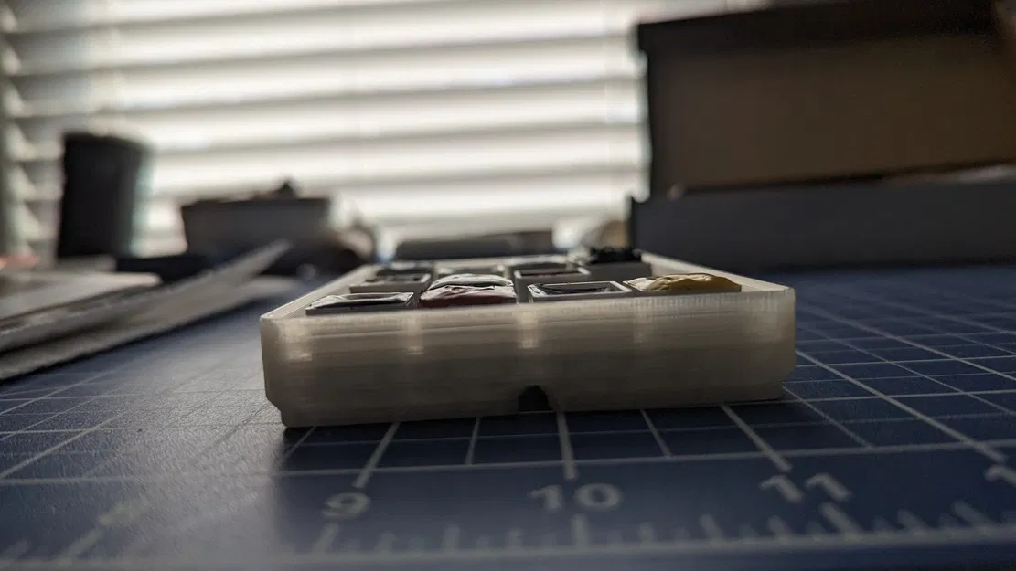 Khay đựng màu nước Gridfinity nửa viên 2x3 - Image 3