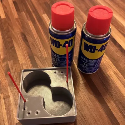 Khay Gridfinity cho hai bình xịt WD40 100ml