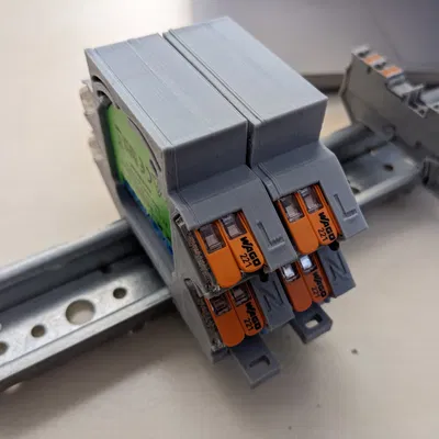 Giá đỡ DIN cho công tắc Shelly với đầu nối Wago 221