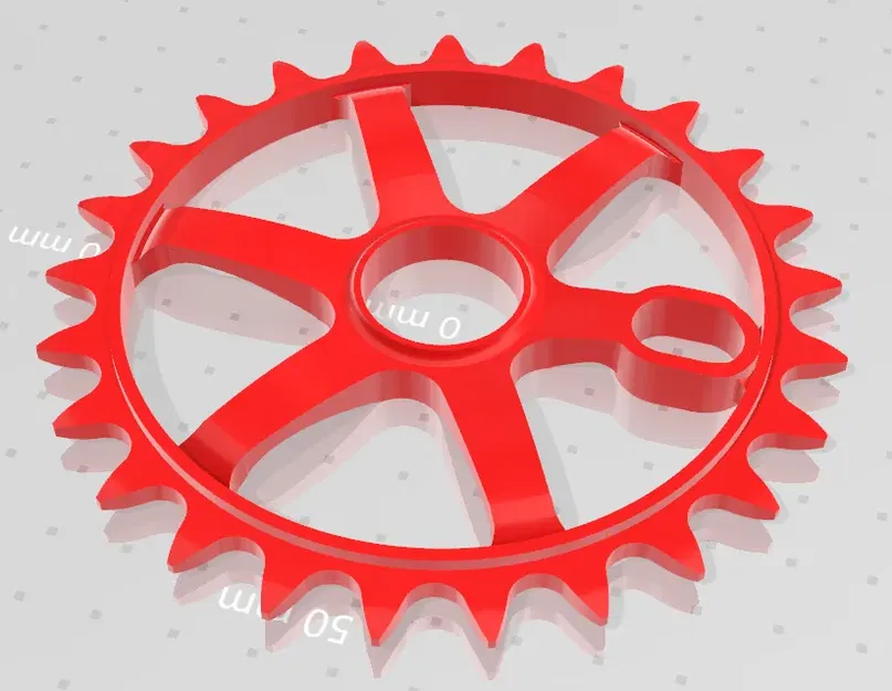 Bánh răng BMX 25 răng phong cách TE37 - Image 1