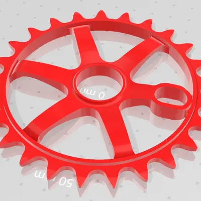 Bánh răng BMX 25 răng phong cách TE37