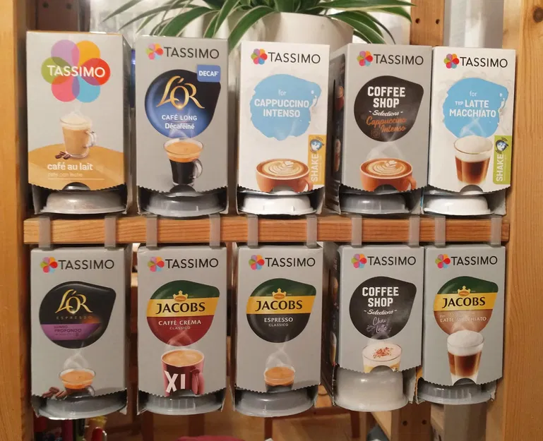 Giá đỡ hộp viên nén Tassimo cho kệ Ikea IVAR - Image 1