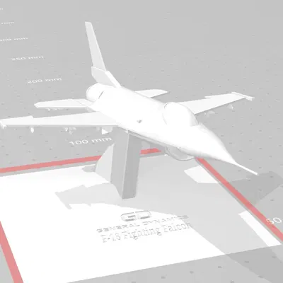 Mô hình máy bay chiến đấu F-16 chi tiết và chính xác