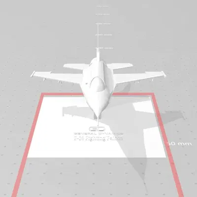 Mô hình máy bay chiến đấu F-16 chi tiết và chính xác