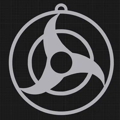 Móc khóa Naruto với biểu tượng Uchiha độc đáo