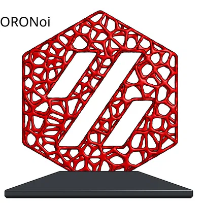 Tượng VORONoi thể hiện thiết kế VORON độc đáo