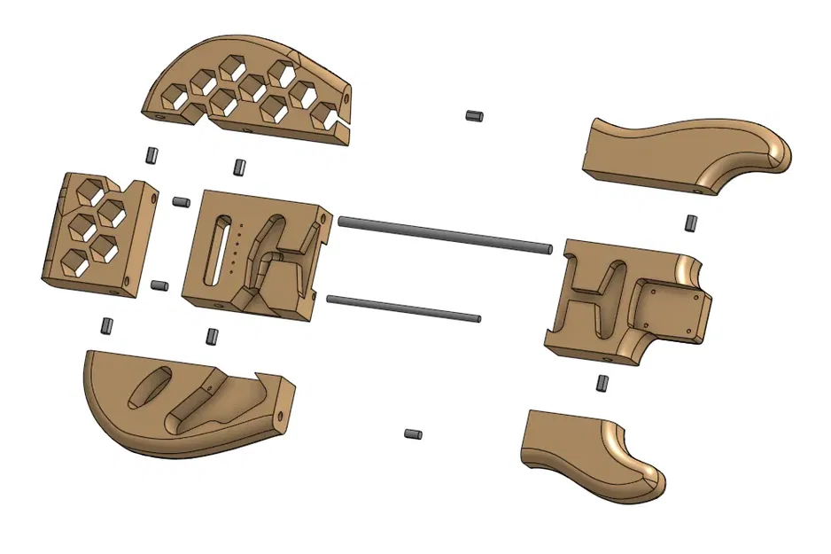 Thân đàn guitar Stratocaster Hex in 3D cho MK3/MK4 - Image 4