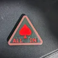 Chip poker "All in" với khe cắm trọng lượng tích hợp - Thumbnail 1