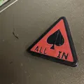 Chip poker "All in" với khe cắm trọng lượng tích hợp - Thumbnail 4