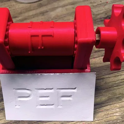 Máy ép dấu danh thiếp PEF với con lăn có thể thay thế