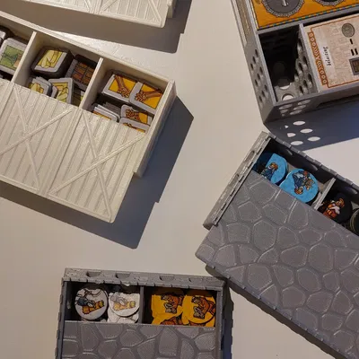 Các thành phần tổ chức trò chơi boardgame Orleans