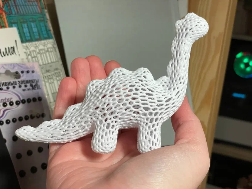 Mô hình đồ chơi khủng long dễ thương phong cách Voronoi - Image 1