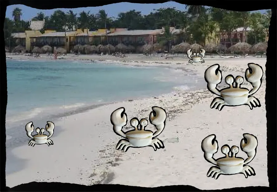 Cua Elvis dễ in, đồ chơi bãi biển tuyệt vời - Image 2