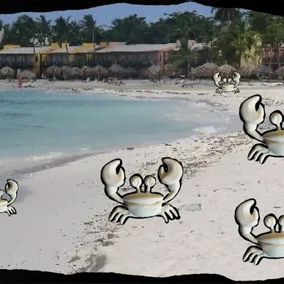 Cua Elvis dễ in, đồ chơi bãi biển tuyệt vời