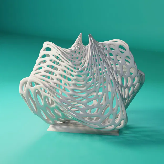 Trang trí phong cách trừu tượng với kết cấu Voronoi - Image 1