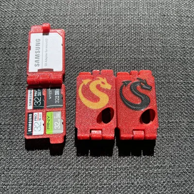 Ví đựng thẻ SD tùy chỉnh cho 4 thẻ micro SD và 1 thẻ SD