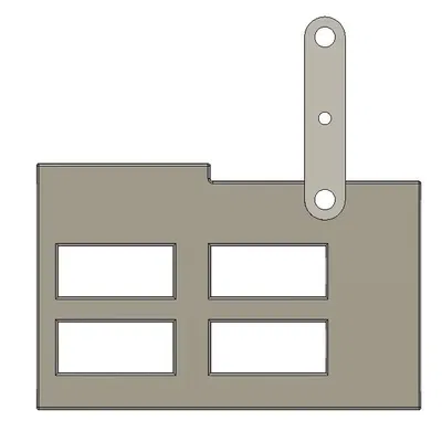 Giá đỡ cho 4 đồng hồ đo điện nhỏ trên Open Benchtable