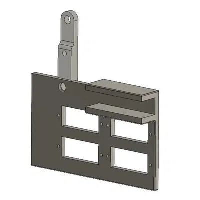 Giá đỡ cho 4 đồng hồ đo điện nhỏ trên Open Benchtable