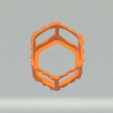 Giá đỡ chai nước lồng ghép hình tổ ong nhỏ gọn