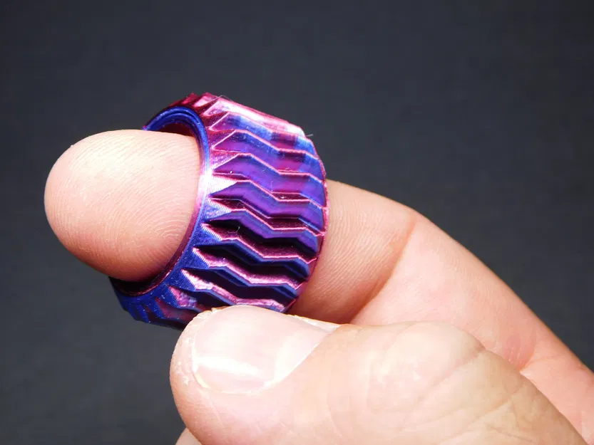 Nhẫn thư giãn bánh răng với thiết kế xoắn bốn lớp - Image 4