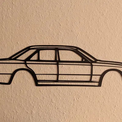 Silhouette xe Mercedes W124-500E độc đáo