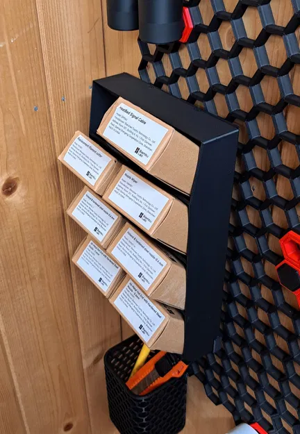 Giá đỡ hộp phụ tùng Bambu Lab cho tường lưu trữ tổ ong - Image 1