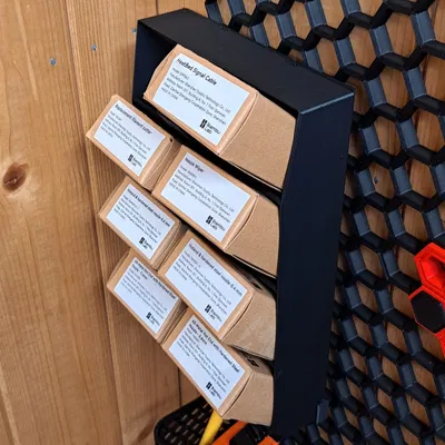 Giá đỡ hộp phụ tùng Bambu Lab cho tường lưu trữ tổ ong