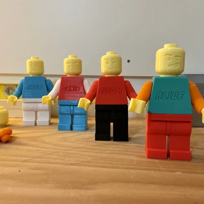 Đầu Lego có mặt - Kích thước lớn 1:5