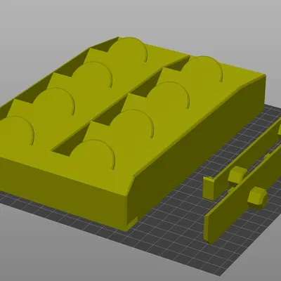 Giá đỡ hộp phụ tùng Bambu Lab cho tường lưu trữ tổ ong
