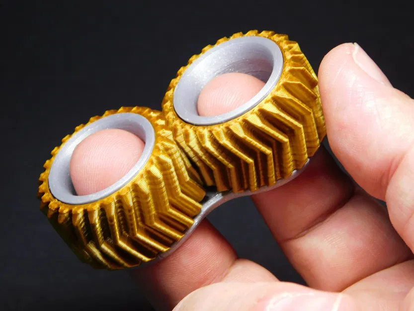 Spinner fidget bánh răng cho hai ngón tay - Image 1