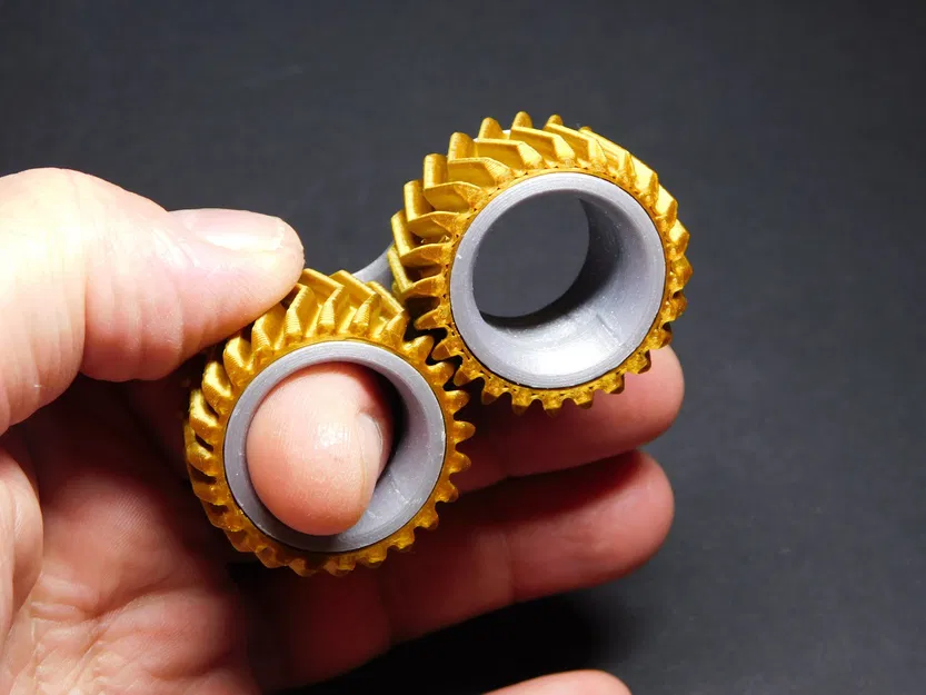 Spinner fidget bánh răng cho hai ngón tay - Image 2