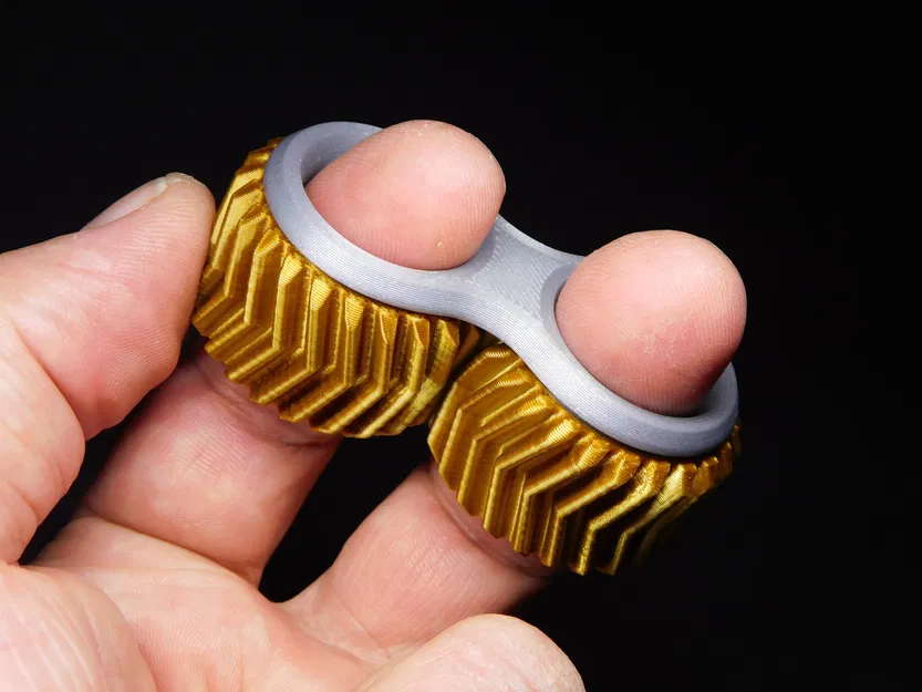 Spinner fidget bánh răng cho hai ngón tay - Image 3