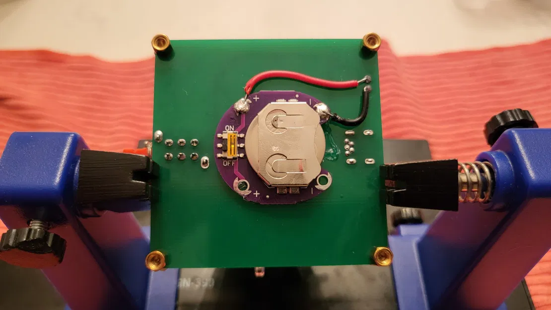 Giá đỡ pin CR2032 cho bộ đèn LED cây thông Noel 3D - Image 3